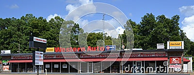Western Auto, Wynne, Arkansas Editorial Stock Photo